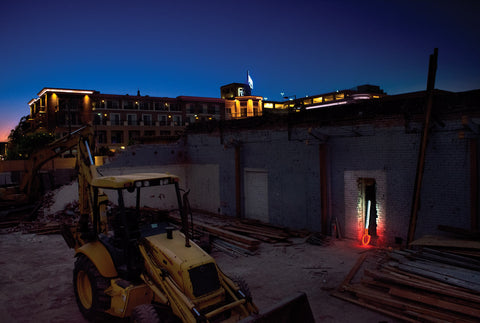 Demolition and Ground Breaking at Museum of Neon Art - Postcard