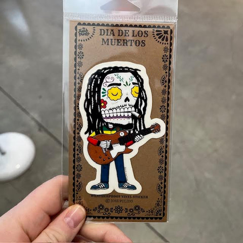 Bob Marley Day of the Dead Sticker