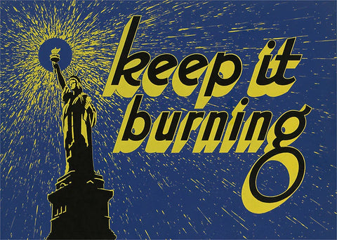 Statue of Liberty Keep it Burning Sticker