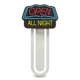 Open All Night Neon Sign Bookmark