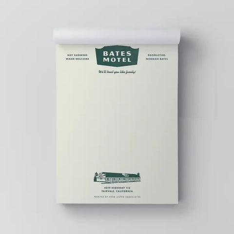 Psycho Bates Motel Notepad