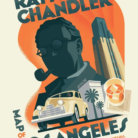 Raymond Chandler Map of Los Angeles