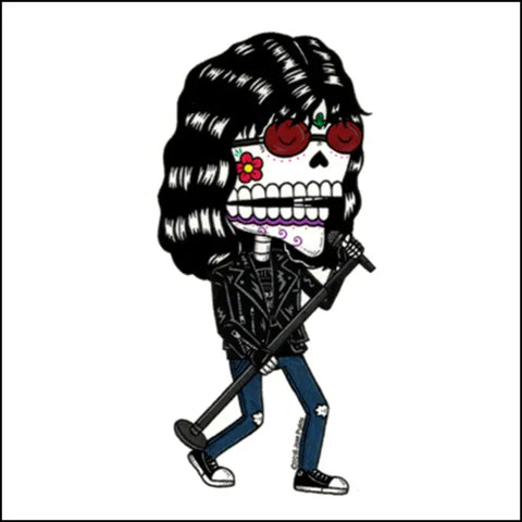 Joey Ramone Day of the Dead Sticker