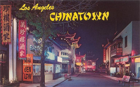 Chinatown at Night Postcard