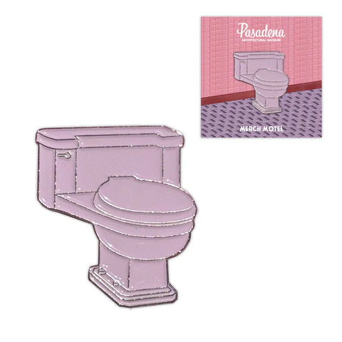 Retro Pink Toilet Enamel Pin