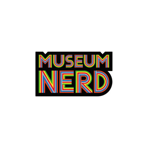 Museum Nerd Neon Stripes Sticker