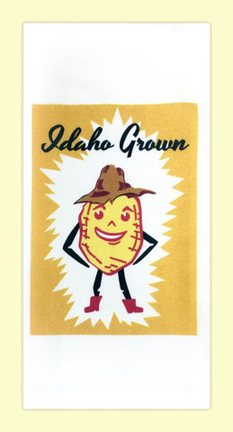 Vintage Idaho Grown Flour Sack Towel
