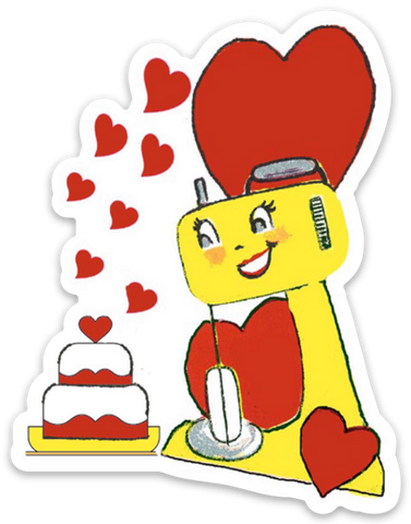 Love Cake Hearts Sticker