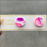 Little Chimes Retro Polymer Stud Earrings Collection