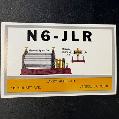 Larry Albright Spark Coil Postcard