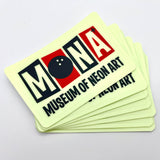 MONA "Midnight Bowl" Glow-in-the-Dark Vinyl Sticker