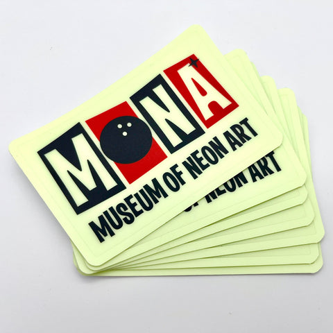 MONA "Midnight Bowl" Glow-in-the-Dark Vinyl Sticker