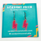 Verdant Moon Retro Geometric Earrings Collection