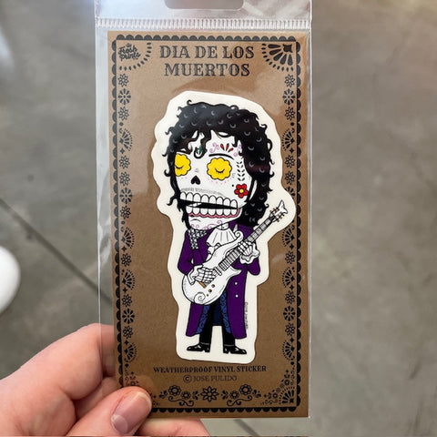 Prince Day of the Dead Sticker