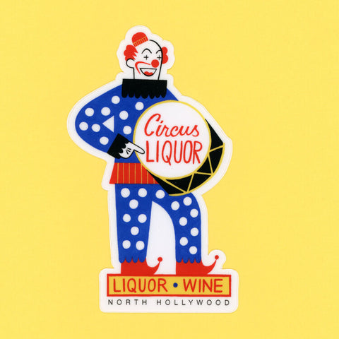 Circus Liquor Sticker