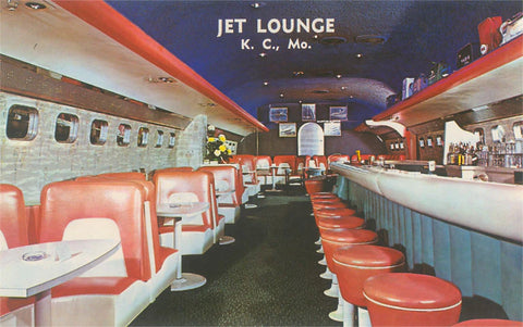 Jet Lounge KCMO Postcard