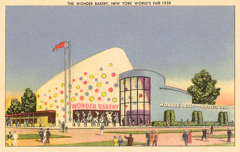 Vintage Image Wonder Bakery New York World's Fair 1939 Note Card
