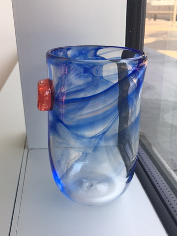 Unique Hand Blown Blue Art Glass Drinkware Set – Lillian Grey