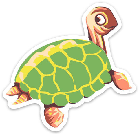 Retro Turtle Sticker