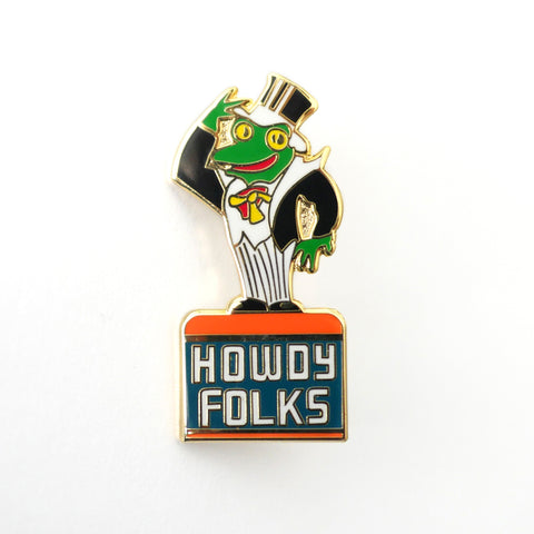 Retro Frog Pin - Howdy Folks! – Museum of Neon Art